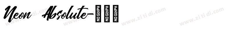 Neon Absolute字体转换